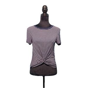 Hollister Front Knot Short Sleeve Easy Tee - Size Small